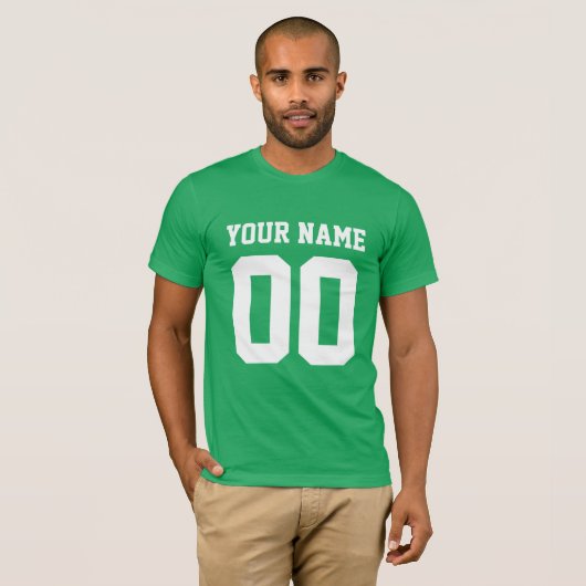 Aangepaste naam Mannen Football T-Shirt (Voorkant volledig)