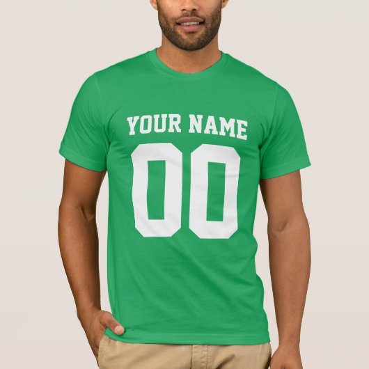 Aangepaste naam Mannen Football T-Shirt (Voorkant)