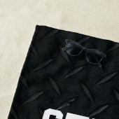 Aangepaste naam Mannen Golf Ball Hobby Cool Strandlaken (In situ)