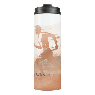 Aangepaste naam Marathon Runner Gift Thermosbeker