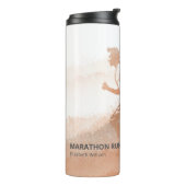 Aangepaste naam Marathon Runner Gift Thermosbeker (Gedraaid links)