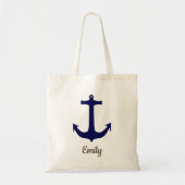 Aangepaste naam marine-anchor tote bag (Voorkant)