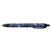 Aangepaste naam marineblauwe lacrosse zwarte inkt pen (Bodem)