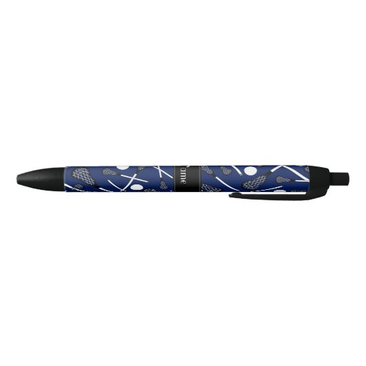 Aangepaste naam marineblauwe lacrosse zwarte inkt pen (Bodem)
