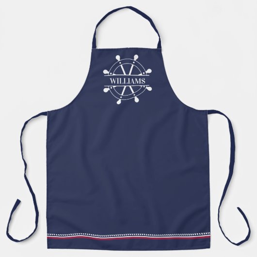 Aangepaste naam maritiem schort (Voorkant)