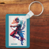 Aangepaste naam Martial Arts Sleutelhanger (Achterkant)