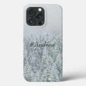 Aangepaste naam Matig gekleurde wijnstokbomen grij Case-Mate iPhone Case (Achterkant)