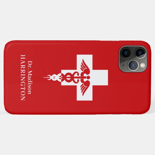 Aangepaste naam Medische Professionele telefoonkwe Case-Mate iPhone Case (Achterkant (horizontaal))