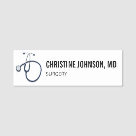 Aangepaste naam | Medische stethoscoop | Doctor Nu Naamplaatje