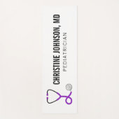 Aangepaste naam | Medische stethoscoop | Doctor Nu Yogamat (Voorkant)