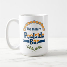Aangepaste naam Mediterranean Citrus Club Poolside Koffiemok