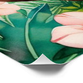 Aangepaste Naam Meisje Kwekerij Baby Monkey Perfect Poster (Hoek)