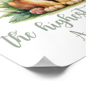 Aangepaste Naam Meisje Kwekerij Safari Leeuw beves Poster (Hoek)