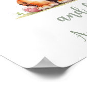 Aangepaste Naam Meisje Kwekerij Safari Tijger Posi Poster (Hoek)