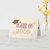 Aangepaste Naam Meisje Retro Style Afstuderen Kaart (Gele Bloem)