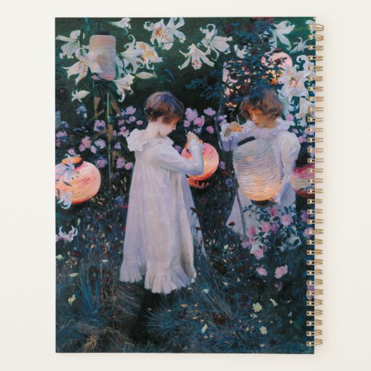 Aangepaste Naam Meisjes  Kunst Gouden Monogram 202 Planner (Achterkant)