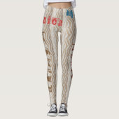 Aangepaste Naam Meisjes Leggings (Voorkant)