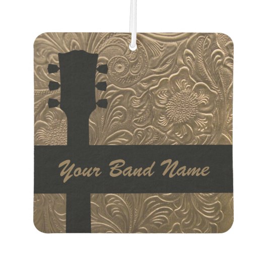 Aangepaste naam: Merch Guitar Rock Country Music Luchtverfrisser (Voorkant)