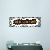 Aangepaste naam Merch Punk Rock Show Gig Festival Spandoek (Beurs)