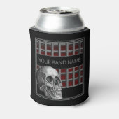 Aangepaste naam: Merch Rock & Roll Metal Skull Blikjeskoeler (Blikje Achterkant)