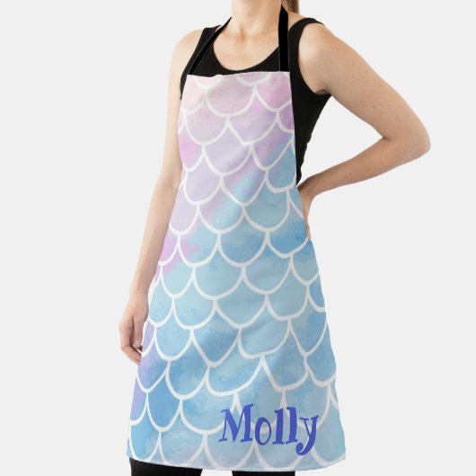 Aangepaste naam Mermaid  Schort (Insitu)