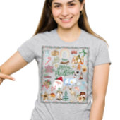 Aangepaste naam Merry kerst T-shirt