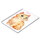 Aangepaste naam met een coole kat notitieboek (Linkerzijde)