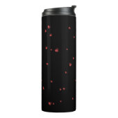 Aangepaste naam met hartthema thermische tumbler thermosbeker (Gedraaid links)