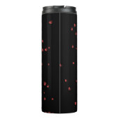 Aangepaste naam met hartthema thermische tumbler thermosbeker (Achterkant)