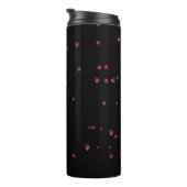 Aangepaste naam met hartthema thermische tumbler thermosbeker (Geroteerd rechts)