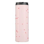 Aangepaste naam met hartthema thermische tumbler thermosbeker (Achterkant)