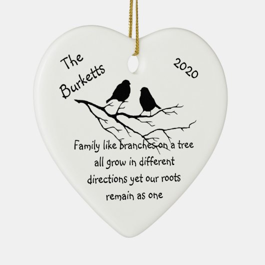 Aangepaste naam met kerstfeestelijke offerte keramisch ornament (Rechts)