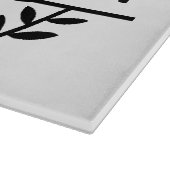 Aangepaste naam met keukengerei Grafisch Snijplank (Hoek)