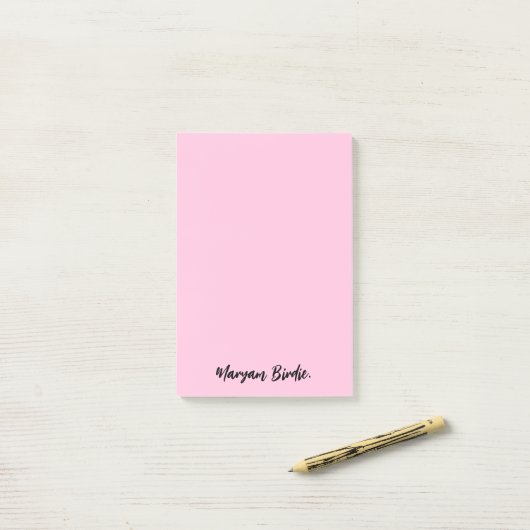 Aangepaste naam met plakkerig effect post-it® notes (Op bureau)