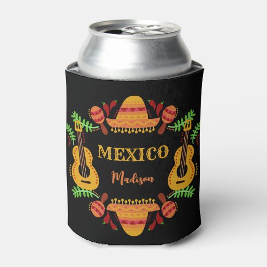 Aangepaste naam Mexico Blikjeskoeler (Blikje Voorkant)