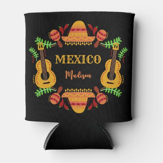 Aangepaste naam Mexico Blikjeskoeler (Voorkant)