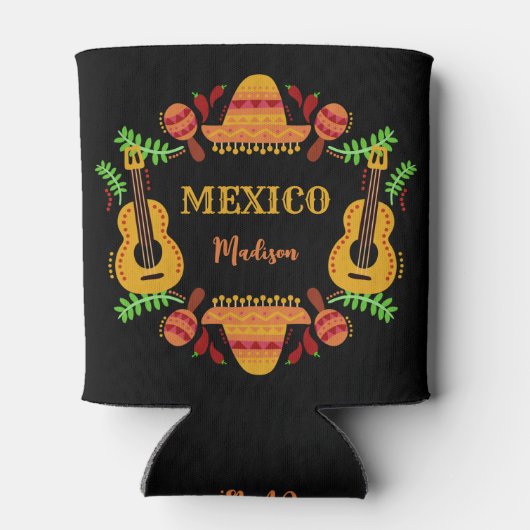 Aangepaste naam Mexico Blikjeskoeler (Achterkant)