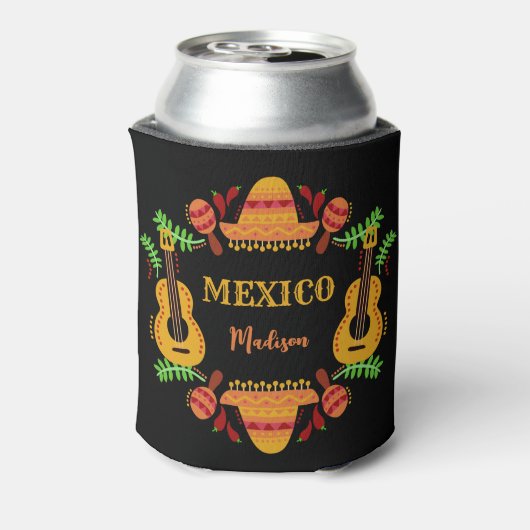 Aangepaste naam Mexico Blikjeskoeler (Blikje Achterkant)
