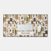 Aangepaste naam Mid Century Modern Home Kantoor Re Bureaumat (Keyboard & Muis)