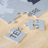 Aangepaste naam Midden-Amerika Kaart Legpuzzel (Zijkant)