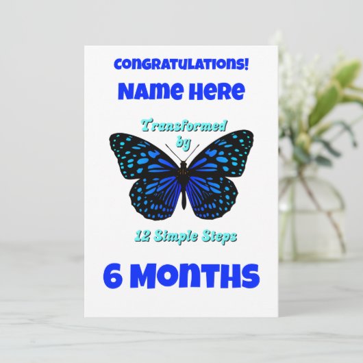 Aangepaste naam/mijlpaal getransformeerd feestdagenkaart (Staand voorkant)