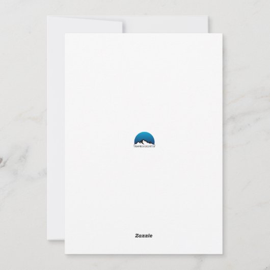 Aangepaste naam/mijlpaal getransformeerd feestdagenkaart (Achterkant)