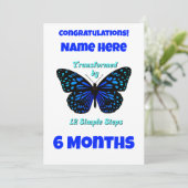 Aangepaste naam/mijlpaal getransformeerd feestdagenkaart (Staand voorkant)