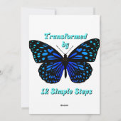 Aangepaste naam/mijlpaal getransformeerd feestdagenkaart (Achterkant)