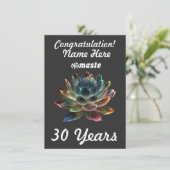 Aangepaste naam/mijlpaal NAmaste Narcotica Anoniem Feestdagenkaart (Staand voorkant)