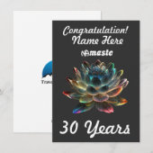 Aangepaste naam/mijlpaal NAmaste Narcotica Anoniem Feestdagenkaart (Voorkant / Achterkant)