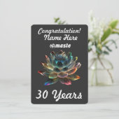 Aangepaste naam/mijlpaal NAmaste Narcotica Anoniem Feestdagenkaart (Staand voorkant)