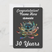 Aangepaste naam/mijlpaal NAmaste Narcotica Anoniem Feestdagenkaart (Voorkant)