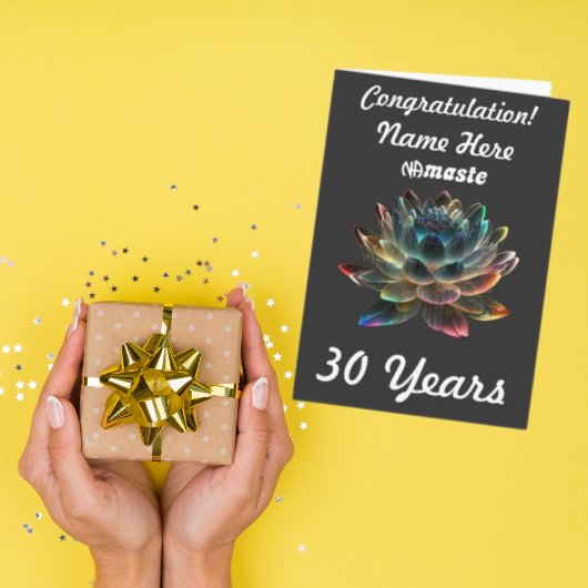 Aangepaste naam/mijlpaal NAmaste Narcotica Anoniem Kaart