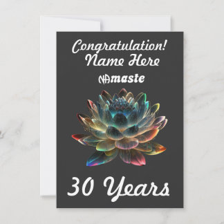 Aangepaste naam/mijlpaal NAmaste Narcotics Anonymo Feestdagenkaart